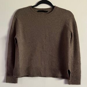 Jenni Kayne Classic Tan Crew Neck Sweater